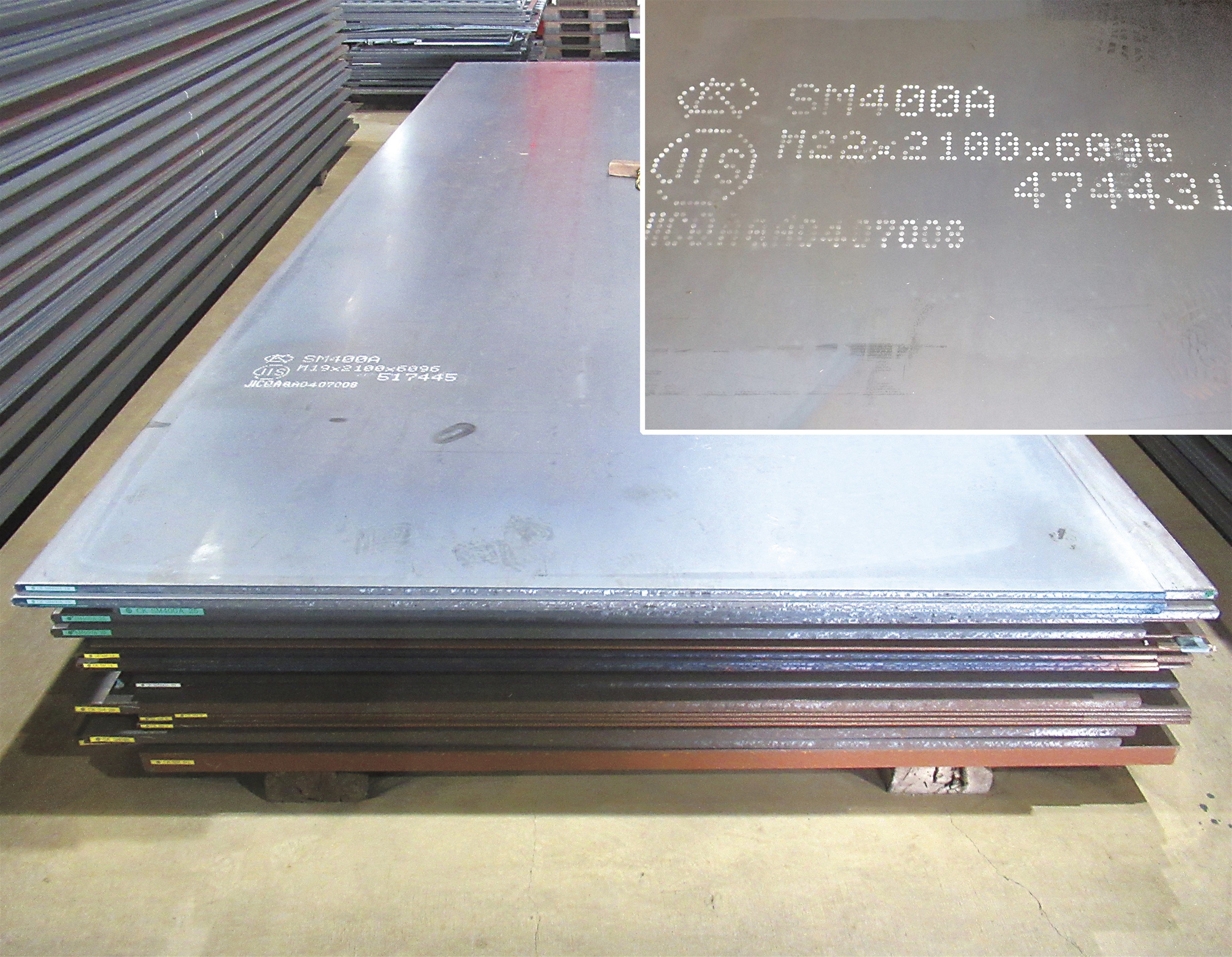 梶哲商店／中部鋼鈑製規格厚板「SM400A」を常備／顧客ニーズに