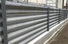 鶴見駒岡工場には防風・防音パネルのモックアップを常設している