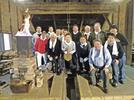 創立７０周年記念旅行で「たたら」体験（２０１９年秋）